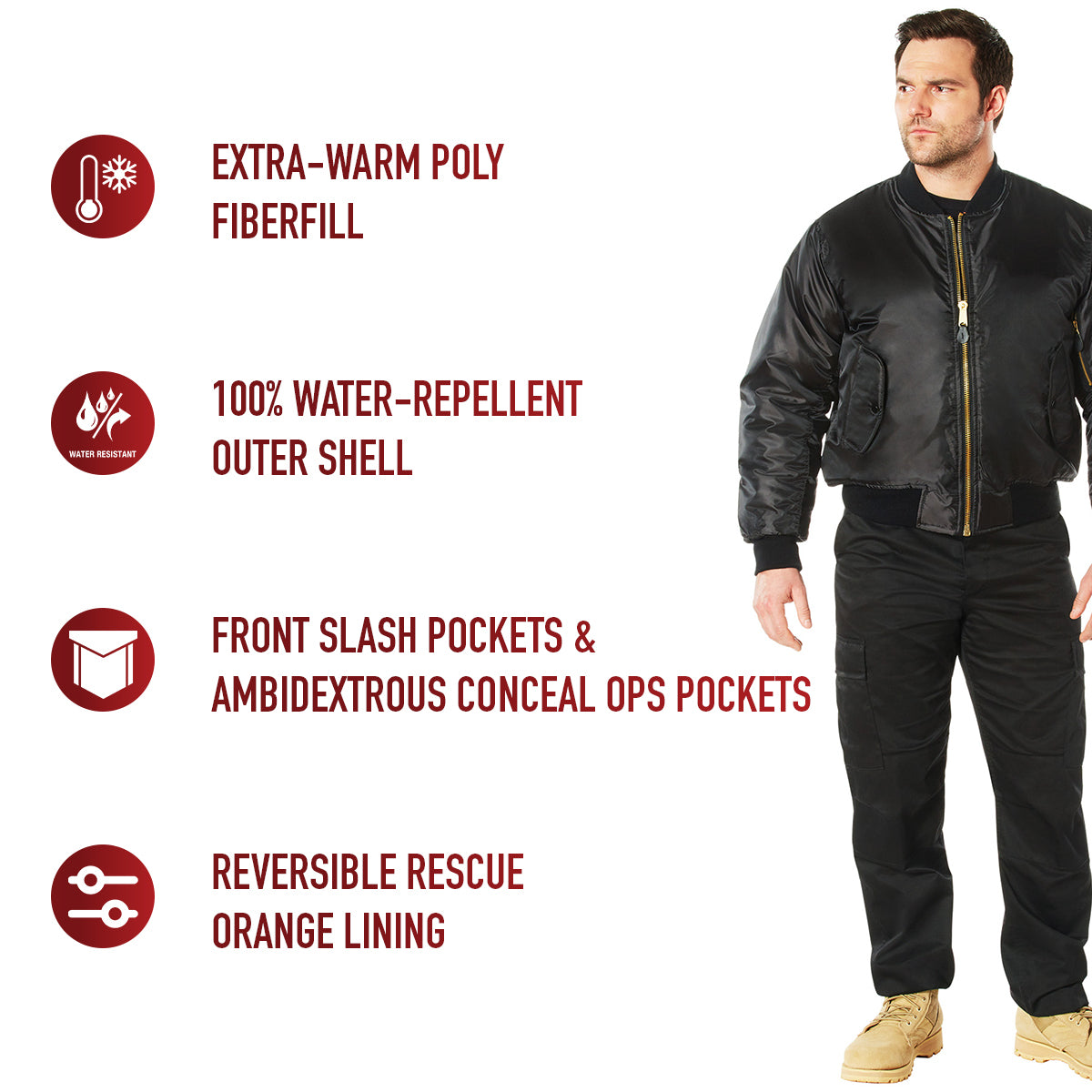 Concealed Carry MA-1 Flight Jacket
