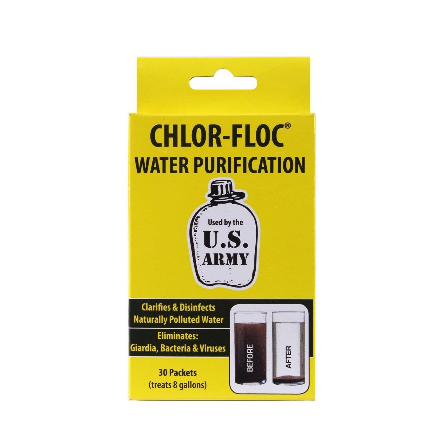 Chlor Floc Military Water Purification Powder Packets - Tactical Choice Plus