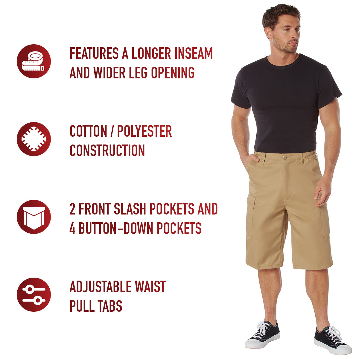 Rothco Long Length BDU Shorts