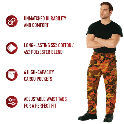 Color Camo Tactical BDU Pants