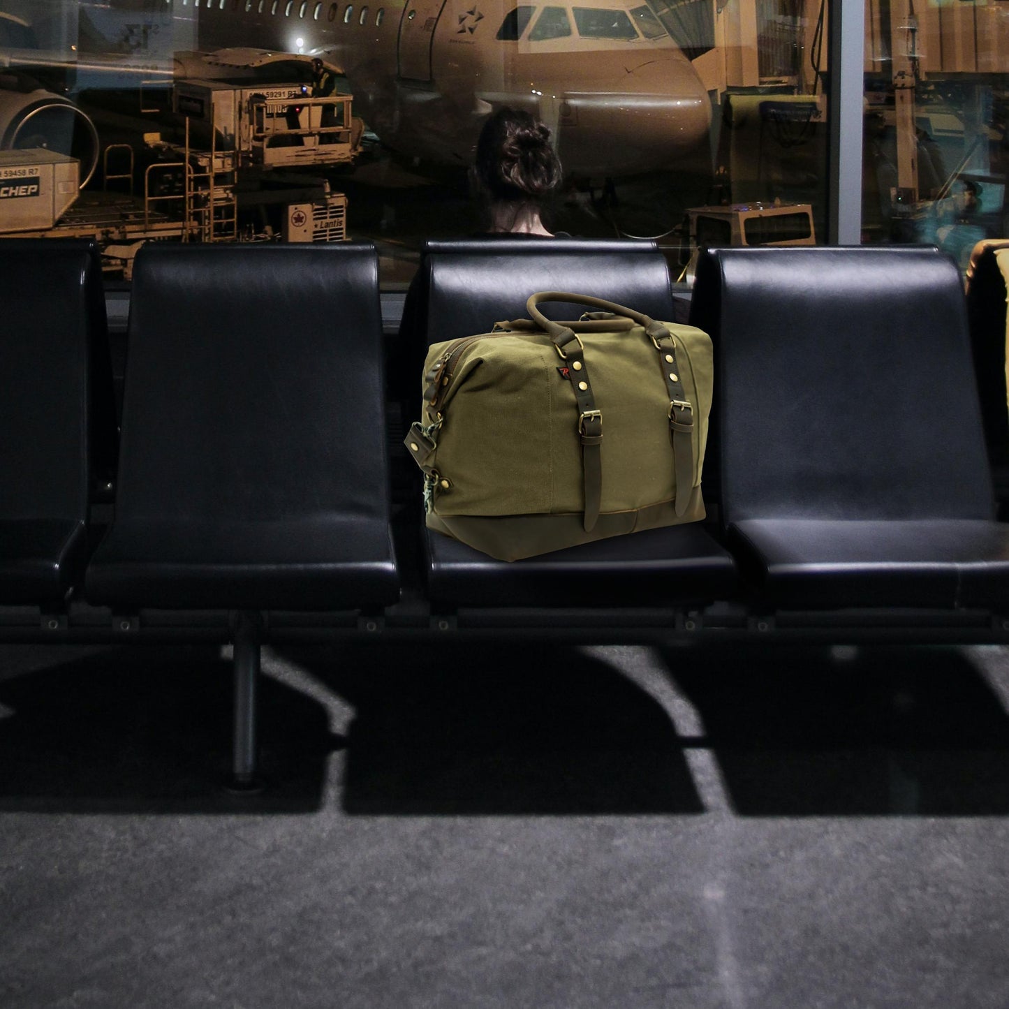 Vintage Carry-On Travel Bag - Olive Drab - Tactical Choice Plus