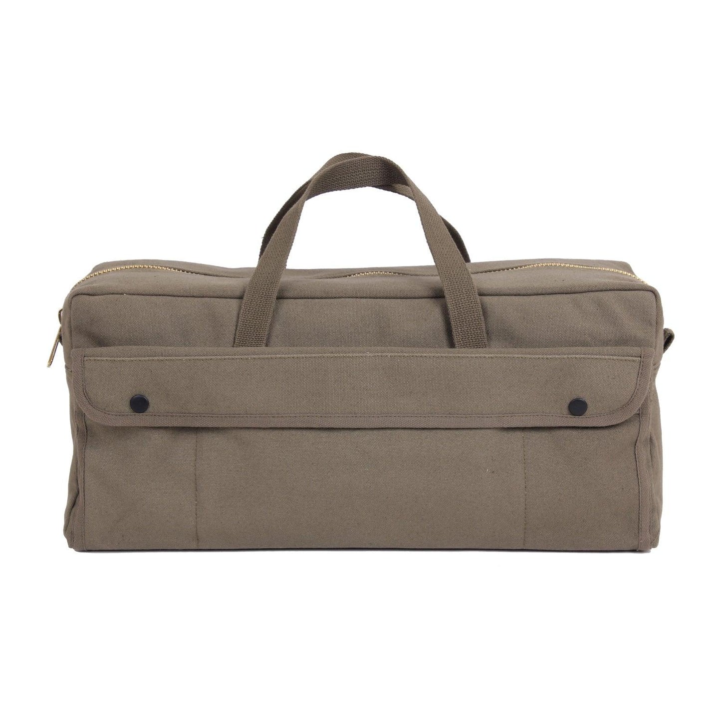 Canvas Jumbo Tool Bag With Brass Zipper - Tactical Choice Plus