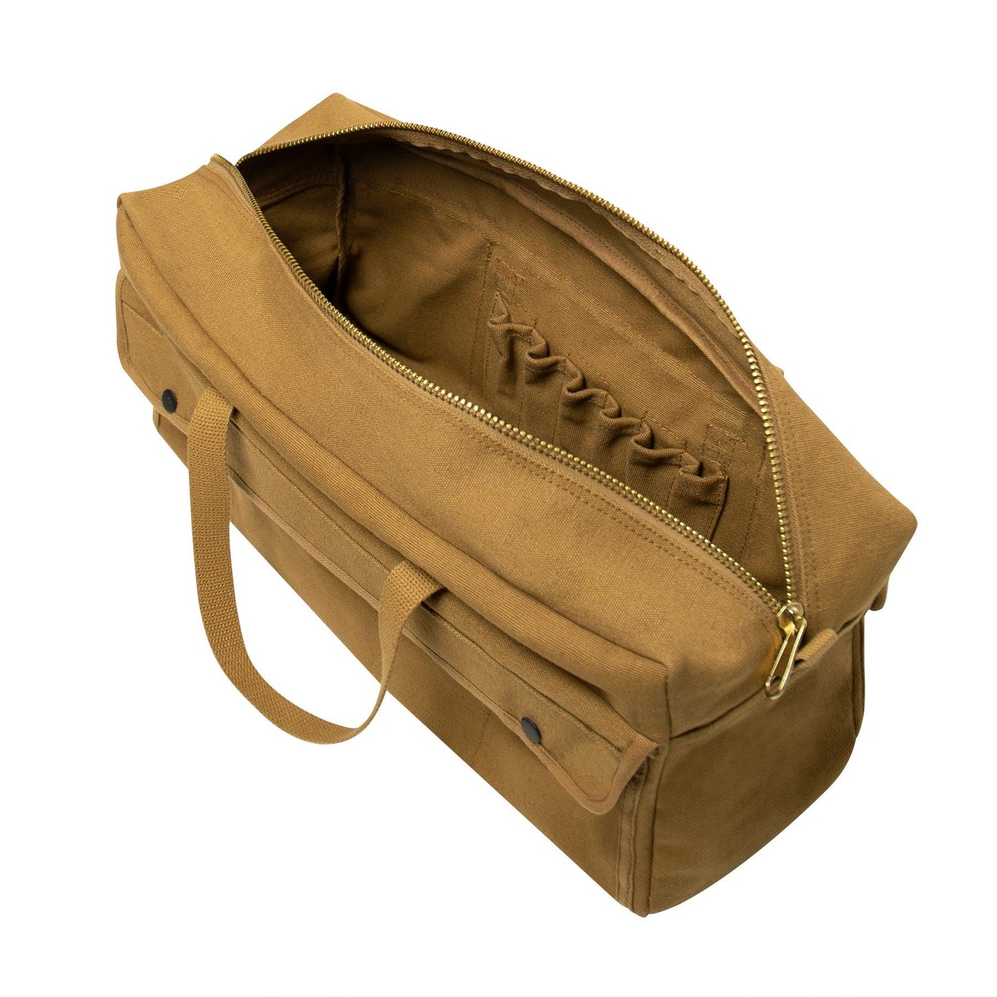 Canvas Jumbo Tool Bag With Brass Zipper - Tactical Choice Plus