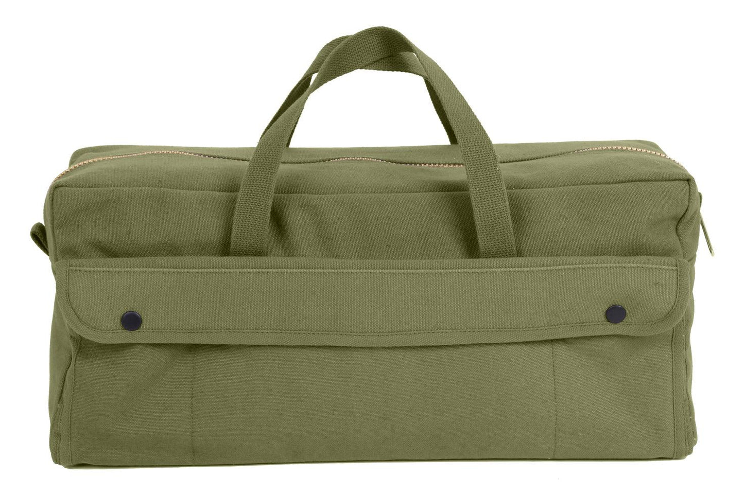 Canvas Jumbo Tool Bag With Brass Zipper - Tactical Choice Plus