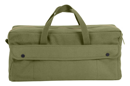 Canvas Jumbo Tool Bag With Brass Zipper - Tactical Choice Plus