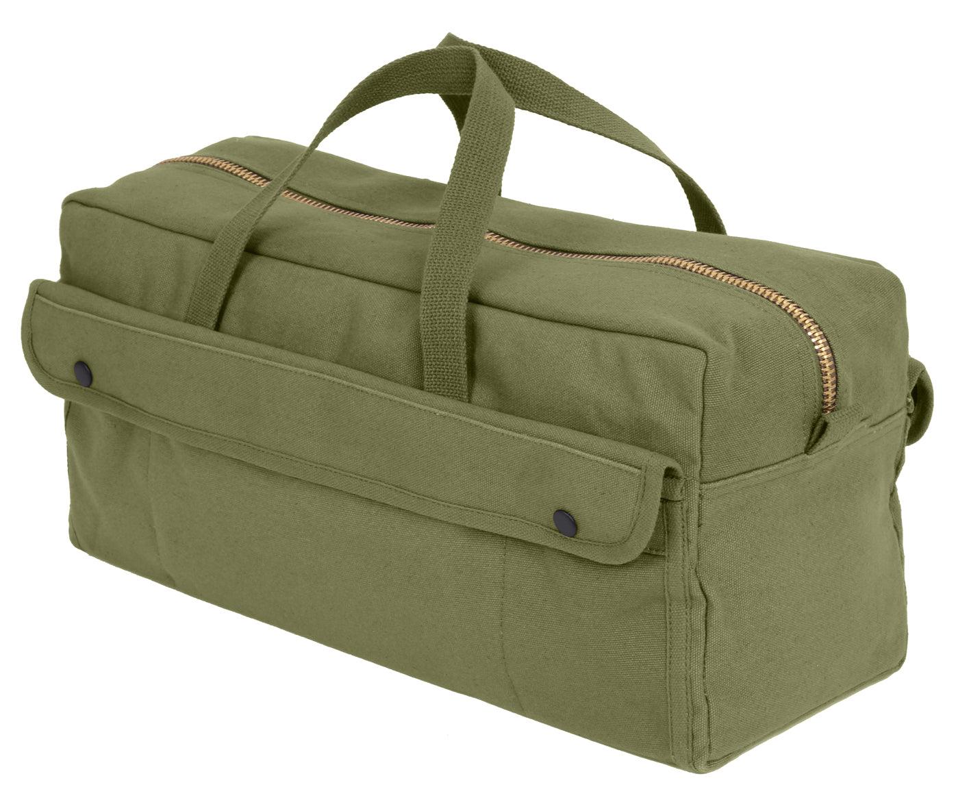 Canvas Jumbo Tool Bag With Brass Zipper - Tactical Choice Plus