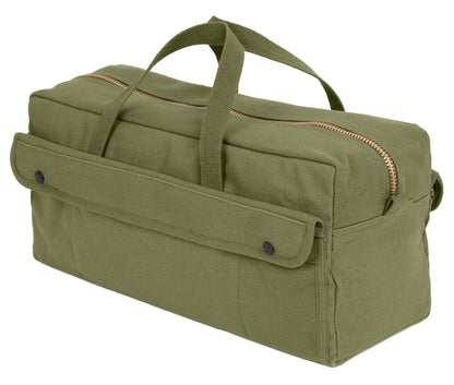 Canvas Jumbo Tool Bag With Brass Zipper - Tactical Choice Plus