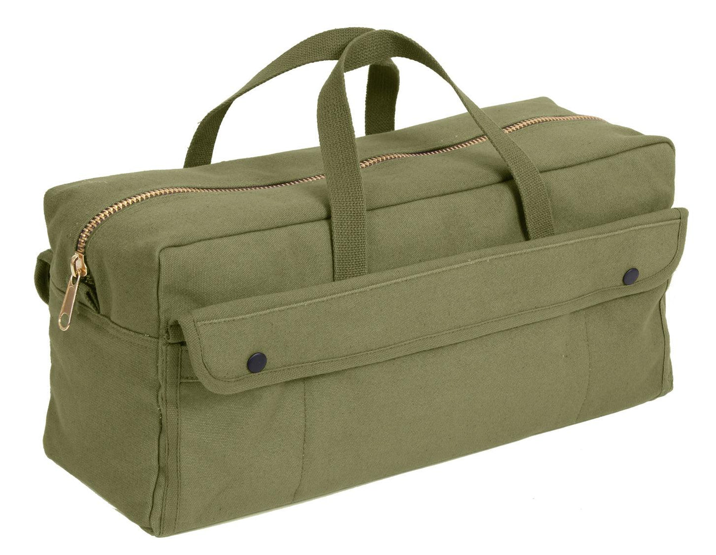 Canvas Jumbo Tool Bag With Brass Zipper - Tactical Choice Plus