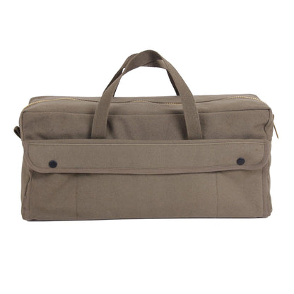 Canvas Jumbo Tool Bag With Brass Zipper - Tactical Choice Plus