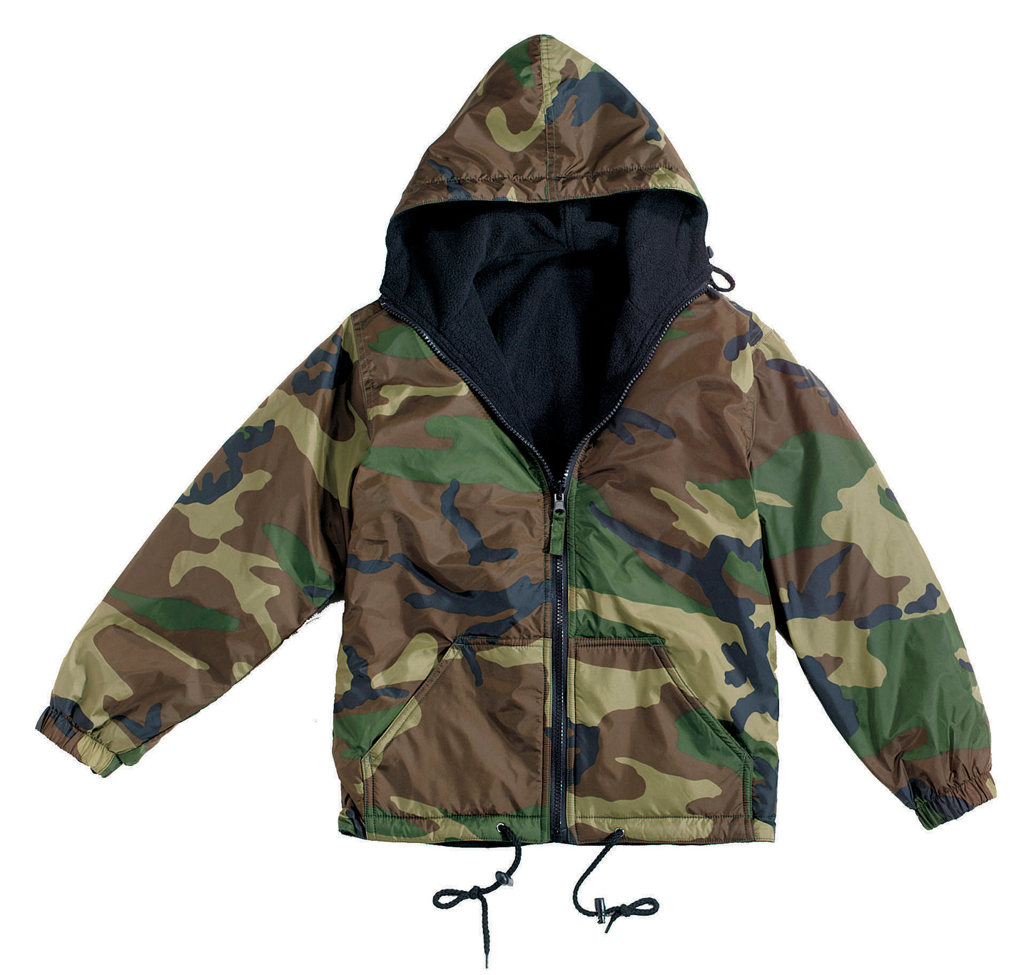 Reversible Lined Jacket With Hood