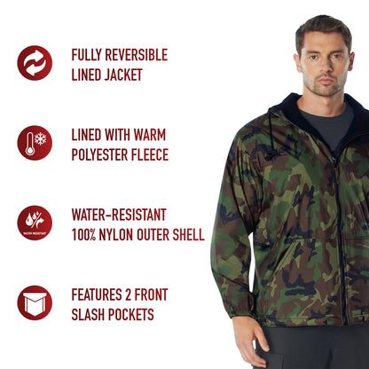 Reversible Lined Jacket With Hood