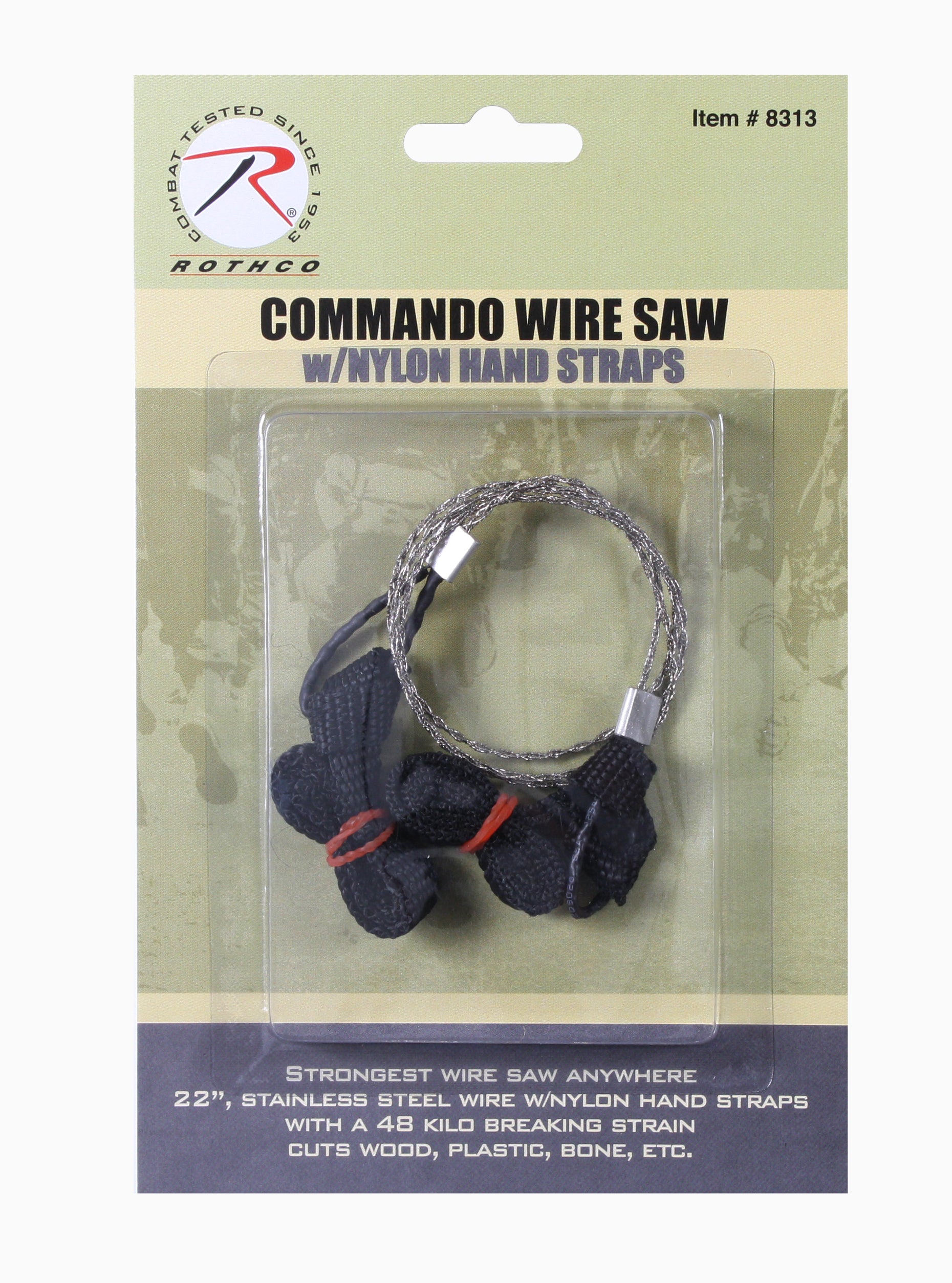 Commando Wire Saw with Nylon Hand Straps - Tactical Choice Plus