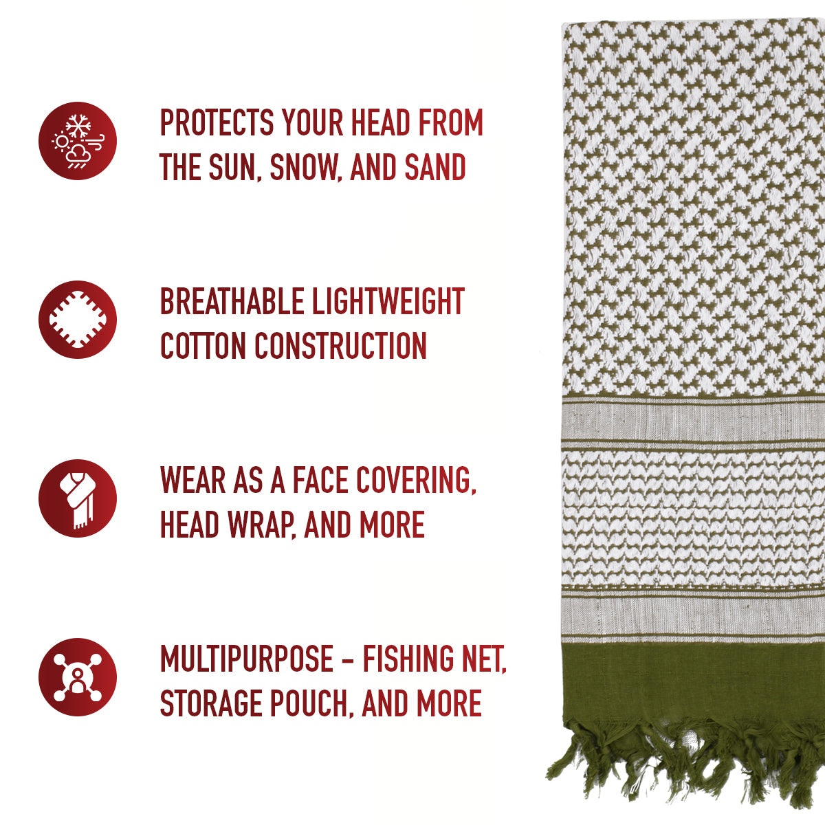 Shemagh Tactical Desert Keffiyeh Scarf