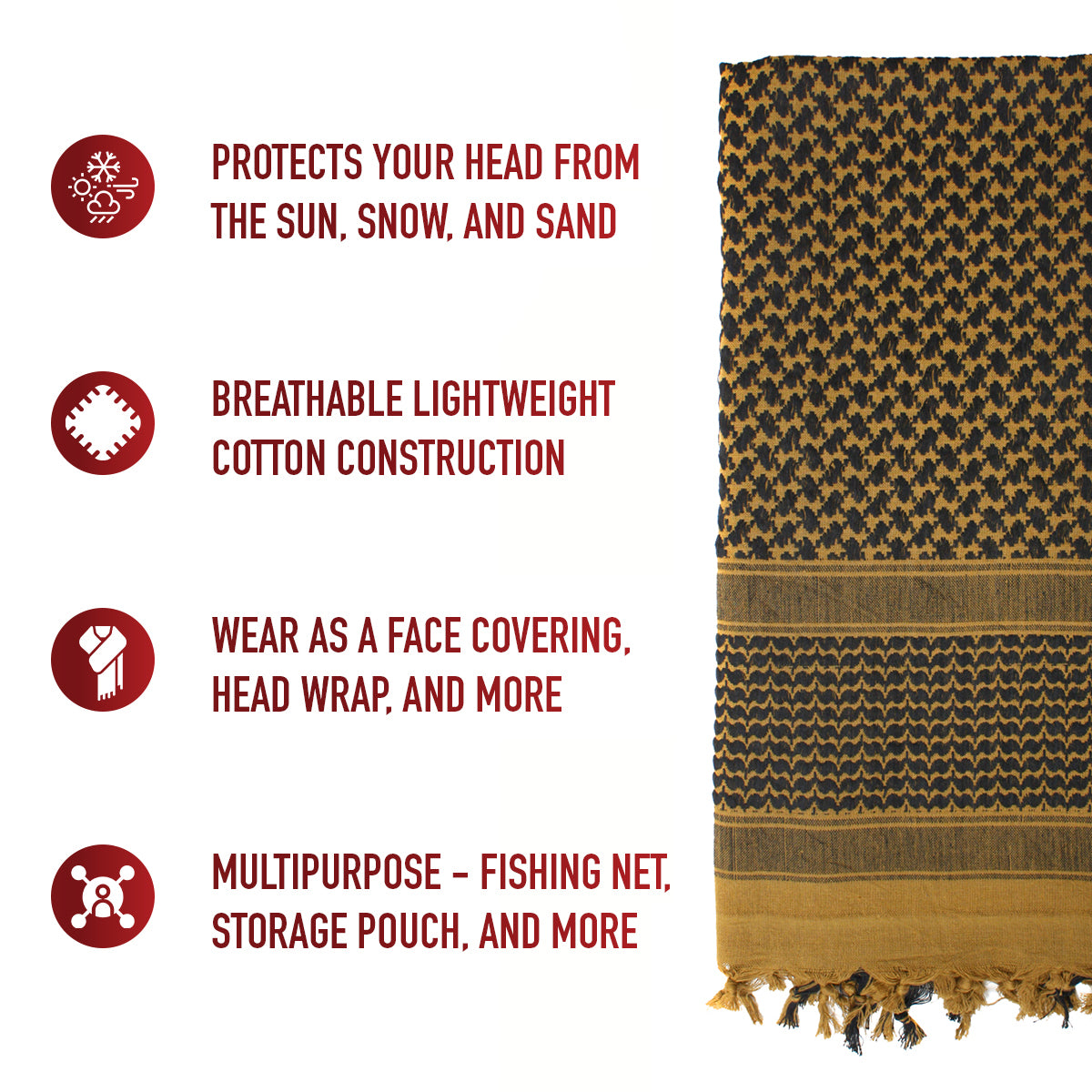 Shemagh Tactical Desert Keffiyeh Scarf