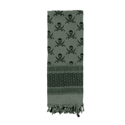 Rothco Skulls Shemagh Tactical Desert Keffiyeh Scarf - Tactical Choice Plus