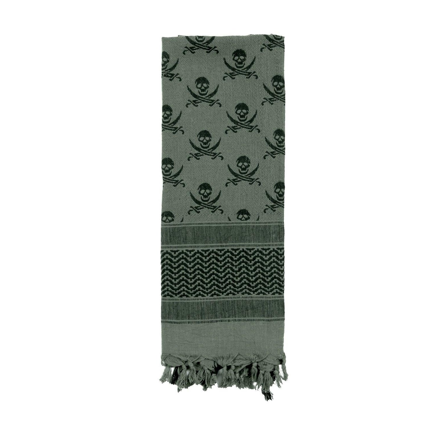 Rothco Skulls Shemagh Tactical Desert Keffiyeh Scarf - Tactical Choice Plus
