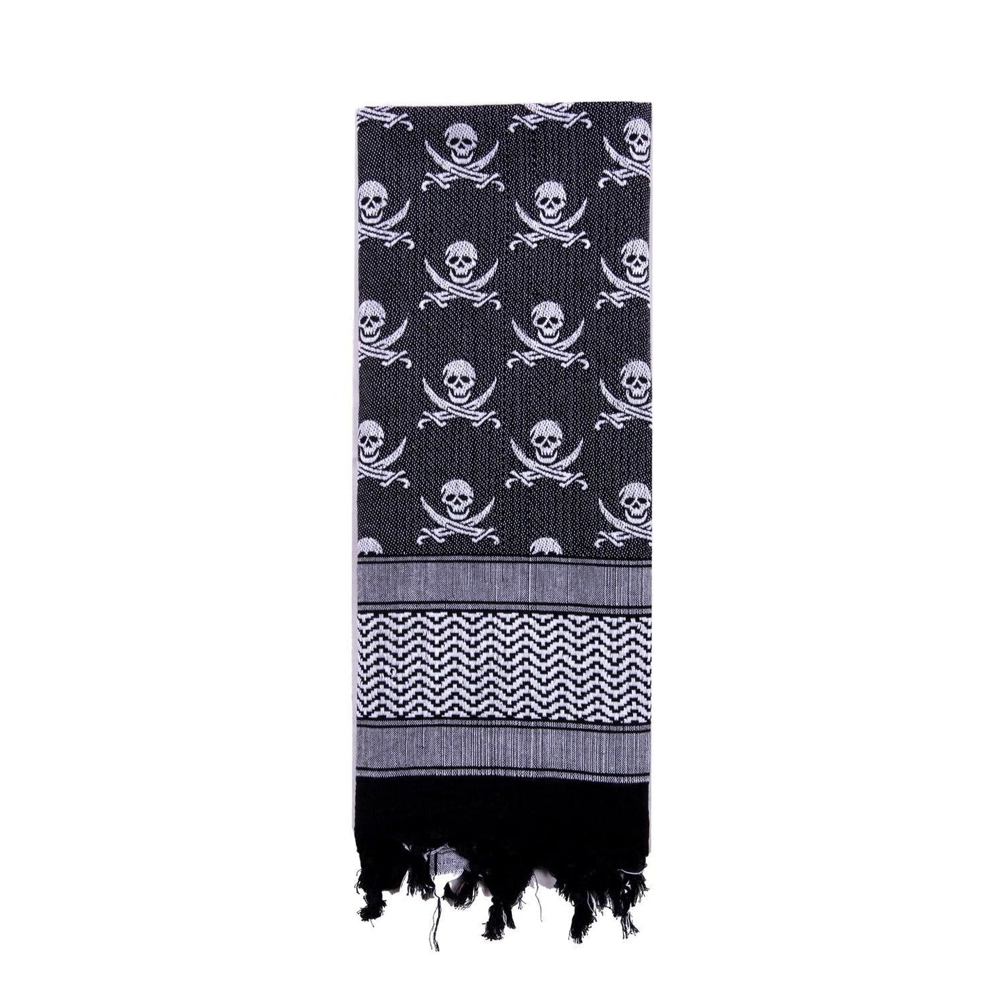 Rothco Skulls Shemagh Tactical Desert Keffiyeh Scarf - Tactical Choice Plus
