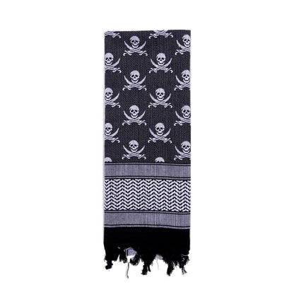 Rothco Skulls Shemagh Tactical Desert Keffiyeh Scarf - Tactical Choice Plus