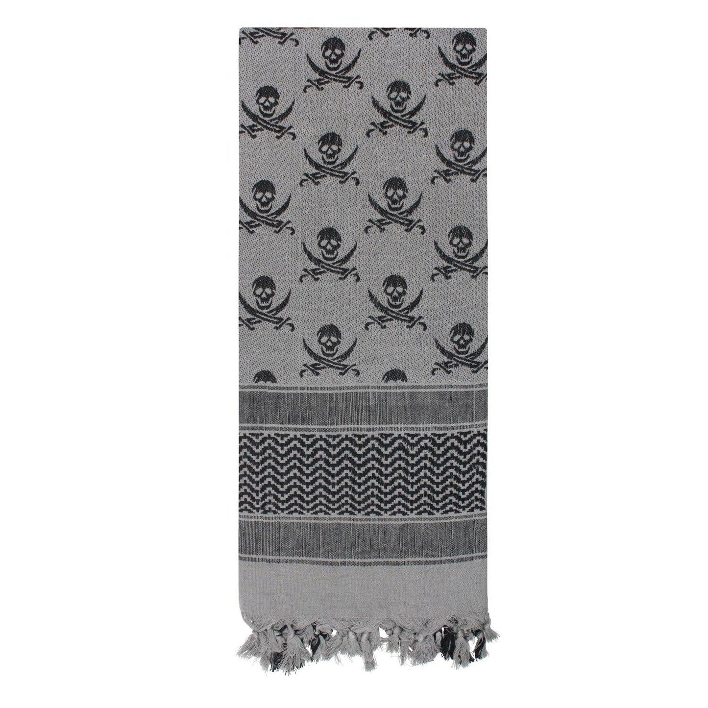 Rothco Skulls Shemagh Tactical Desert Keffiyeh Scarf - Tactical Choice Plus