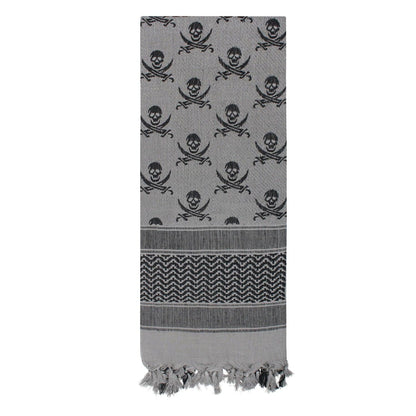 Rothco Skulls Shemagh Tactical Desert Keffiyeh Scarf - Tactical Choice Plus