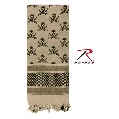 Skulls Shemagh Tactical Desert Keffiyeh Scarf
