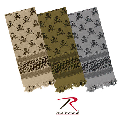 Skulls Shemagh Tactical Desert Keffiyeh Scarf