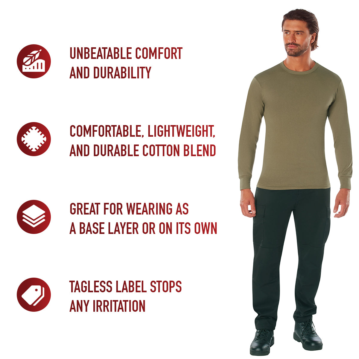 Long Sleeve Solid T-Shirt