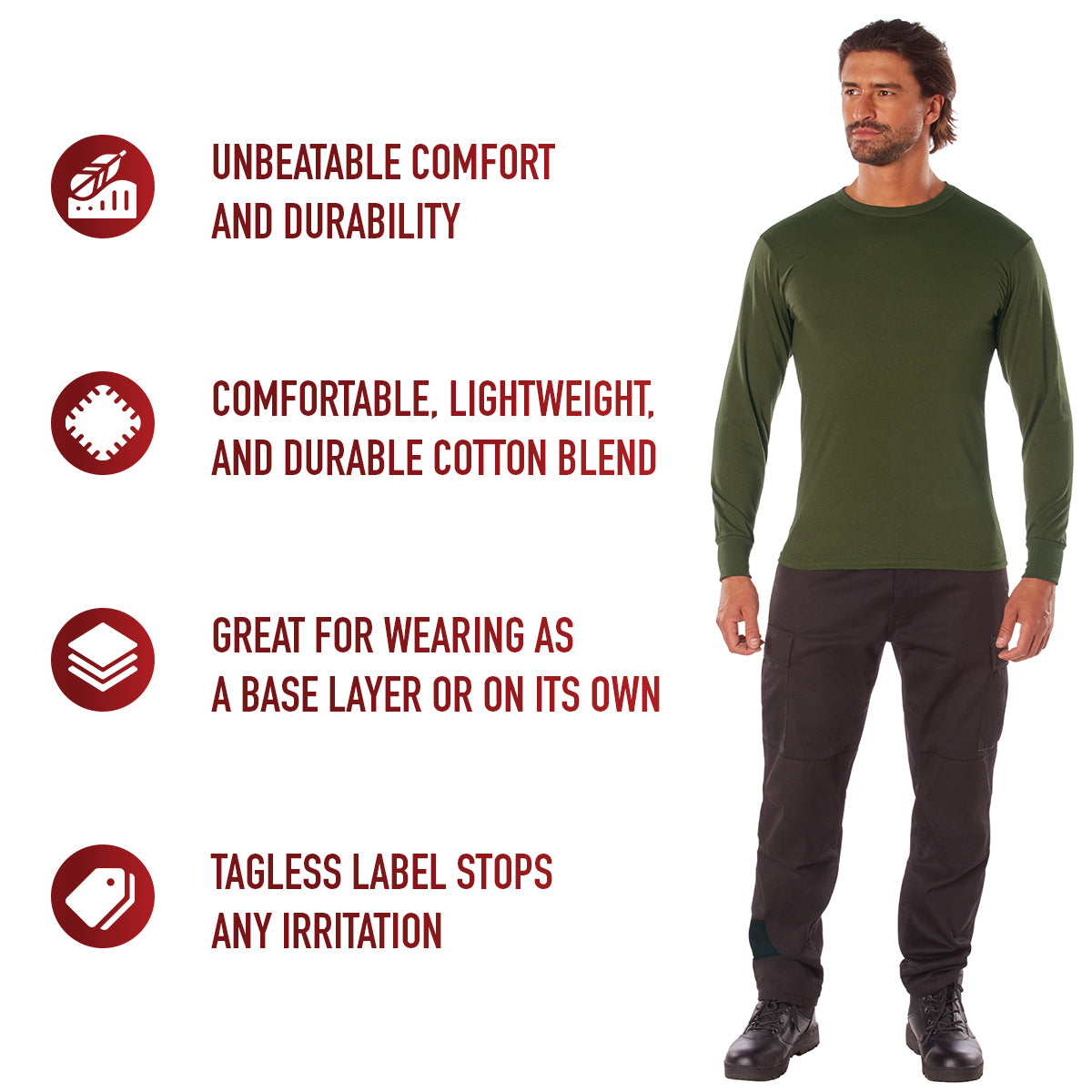 Long Sleeve Solid T-Shirt