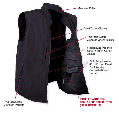 Rothco Concealed Carry Soft Shell Vest - Tactical Choice Plus