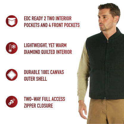 Concealed Carry Backwoods Canvas Vest