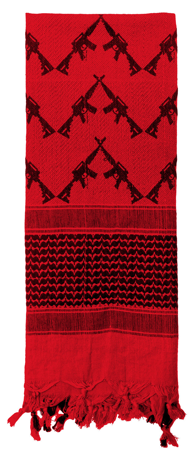 Rothco Crossed Rifles Shemagh Tactical Desert Keffiyeh Scarf - Tactical Choice Plus