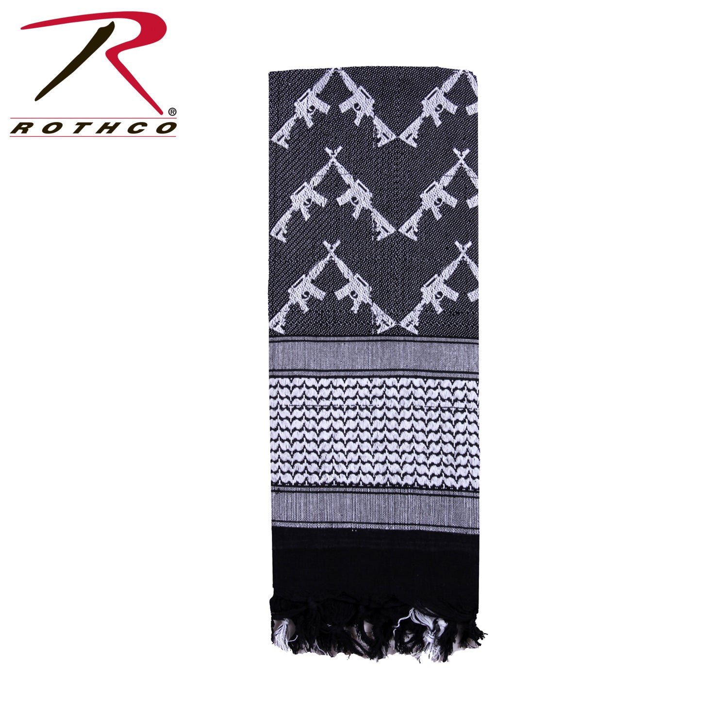 Rothco Crossed Rifles Shemagh Tactical Desert Keffiyeh Scarf - Tactical Choice Plus