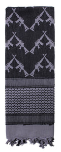 Rothco Crossed Rifles Shemagh Tactical Desert Keffiyeh Scarf - Tactical Choice Plus