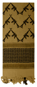 Rothco Crossed Rifles Shemagh Tactical Desert Keffiyeh Scarf - Tactical Choice Plus