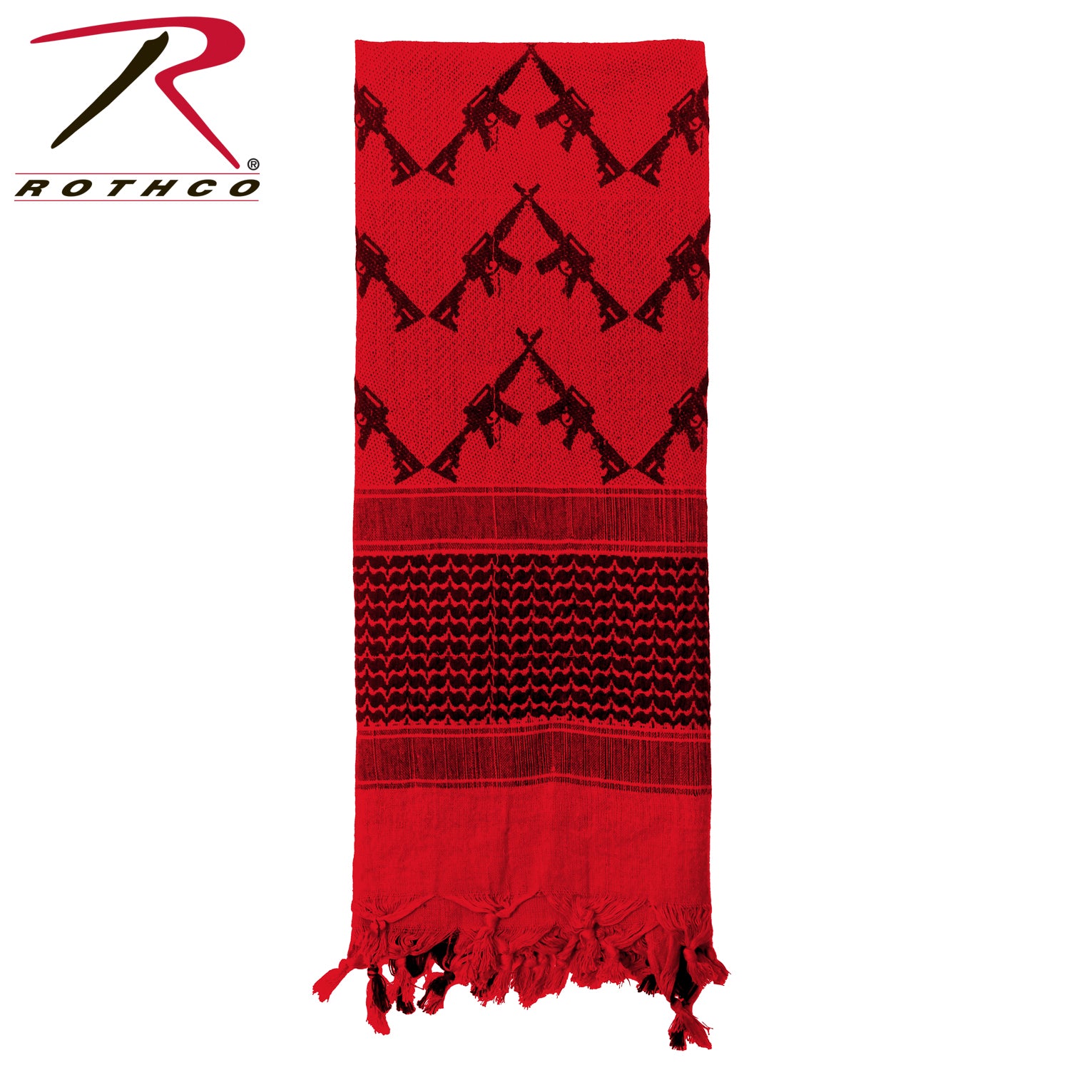 Rothco Crossed Rifles Shemagh Tactical Desert Keffiyeh Scarf - Tactical Choice Plus