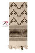 Rothco Crossed Rifles Shemagh Tactical Desert Keffiyeh Scarf - Tactical Choice Plus