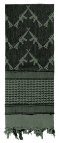 Rothco Crossed Rifles Shemagh Tactical Desert Keffiyeh Scarf - Tactical Choice Plus