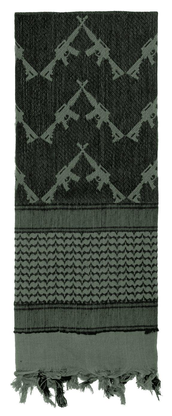 Rothco Crossed Rifles Shemagh Tactical Desert Keffiyeh Scarf - Tactical Choice Plus