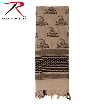 Rothco Gadsden Snake Shemagh Tactical Desert Scarf - Tactical Choice Plus
