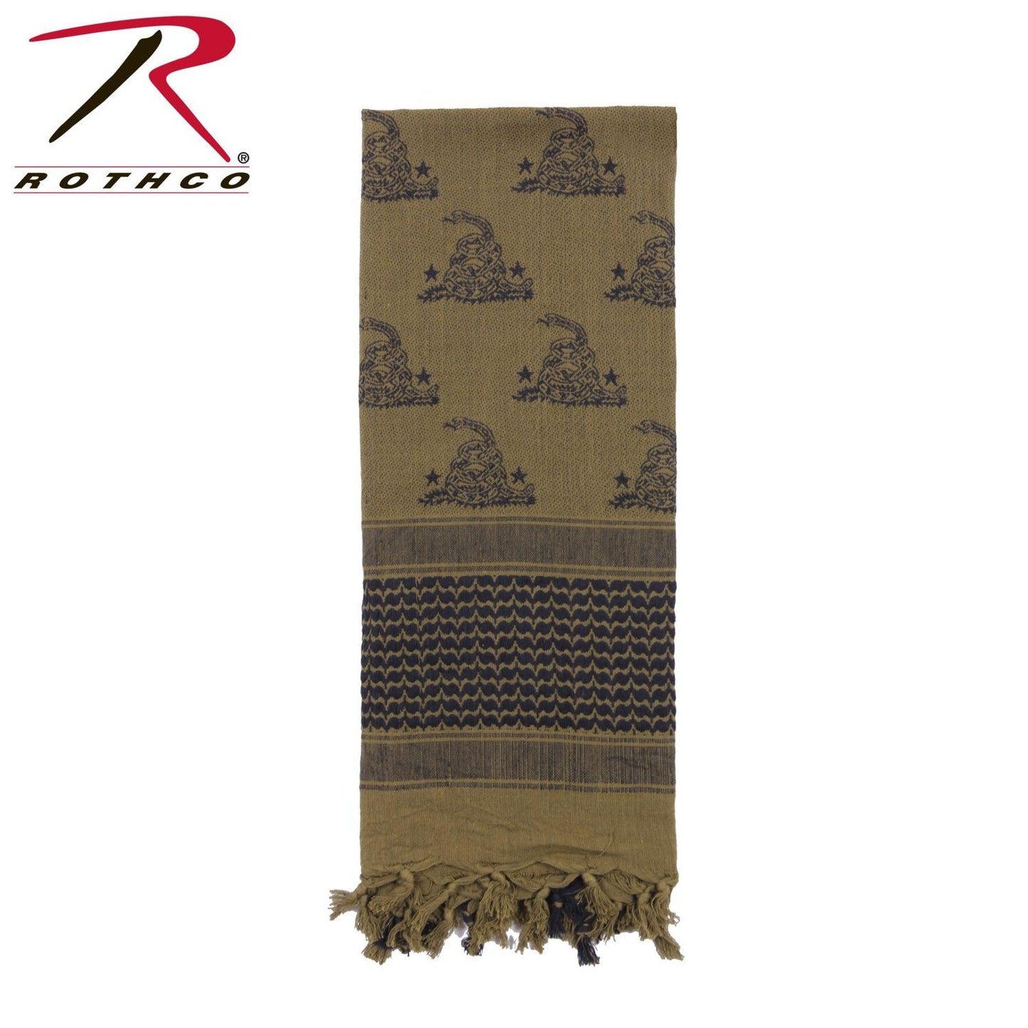 Rothco Gadsden Snake Shemagh Tactical Desert Scarf - Tactical Choice Plus