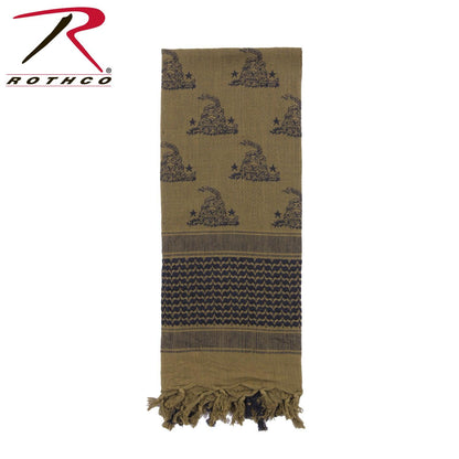 Rothco Gadsden Snake Shemagh Tactical Desert Scarf - Tactical Choice Plus