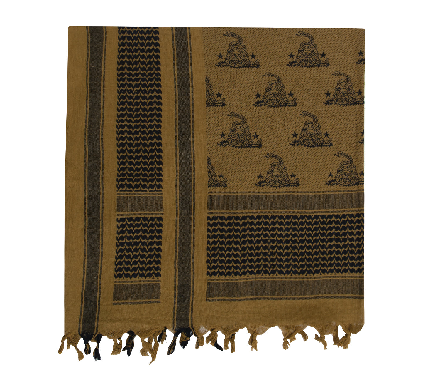 Rothco Gadsden Snake Shemagh Tactical Desert Scarf - Tactical Choice Plus