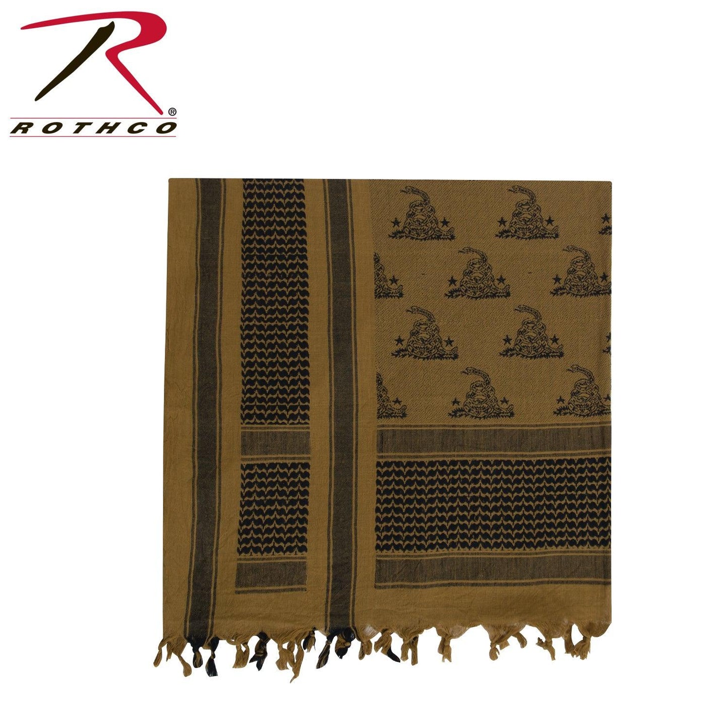 Rothco Gadsden Snake Shemagh Tactical Desert Scarf - Tactical Choice Plus