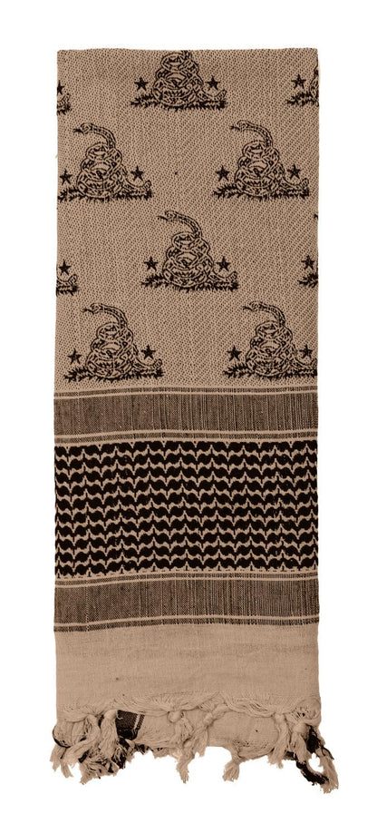 Rothco Gadsden Snake Shemagh Tactical Desert Scarf - Tactical Choice Plus