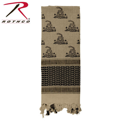 Rothco Gadsden Snake Shemagh Tactical Desert Scarf - Tactical Choice Plus
