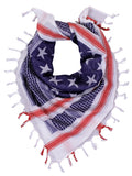 Stars and Stripes US Flag Shemagh Tactical Desert Keffiyeh Scarf - Tactical Choice Plus