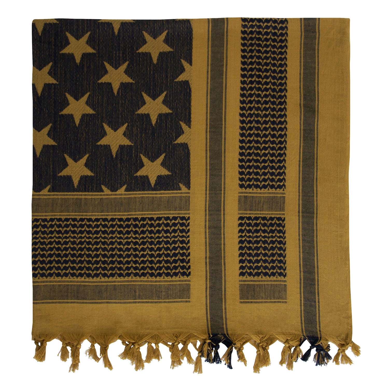  Stars and Stripes US Flag Shemagh Tactical Desert Keffiyeh Scarf - Tactical Choice Plus