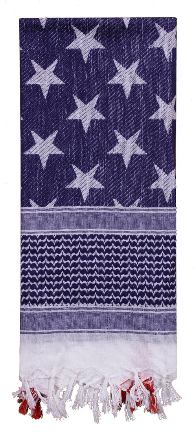 Rothco Stars and Stripes US Flag Shemagh Tactical Desert Keffiyeh Scarf - Tactical Choice Plus