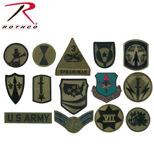 Rothco Subdued Military Assorted Military Patches - Tactical Choice Plus