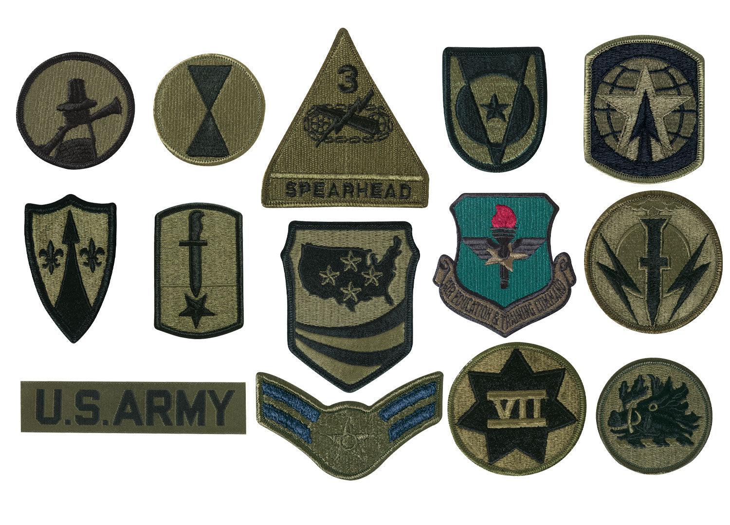 Rothco Subdued Military Assorted Military Patches - Tactical Choice Plus